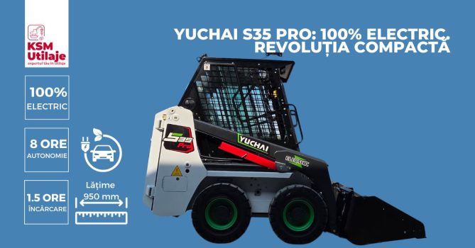 YUCHAI S35 PRO 100% ELECTRIC. REVOLUȚIA COMPACTĂ
