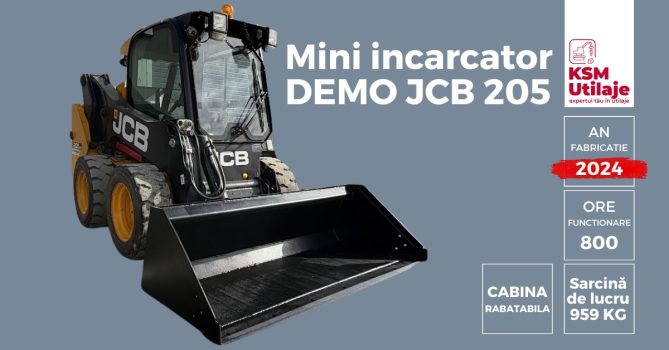 Mini Încărcător DEMO JCB Powerboom 205 (1)